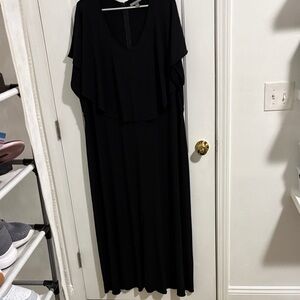 Jessica London Elegant Black Maxi Dress